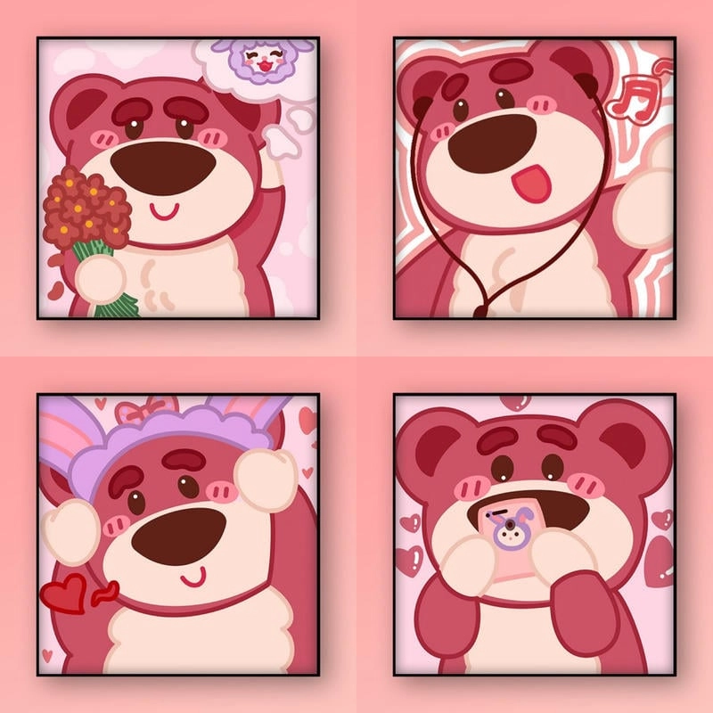 Thỏa sức lựa chọn avatar gấu dâu đôi đáng yêu để chia sẻ cùng người thương