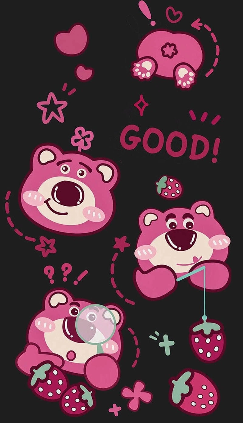 Tải ngay avatar gấu dâu lotso sắc nét đầy màu sắc cực cute