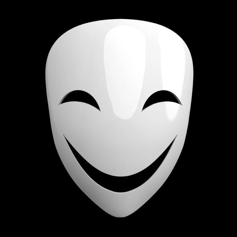 Tạo nét bí ẩn với avatar mặt cười trắng đen tối tăm