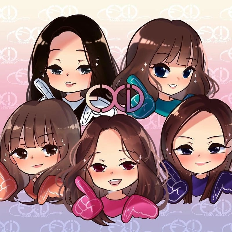 Bộ avatar nhóm nhiều người đồng bộ thể hiện tinh thần đoàn kết