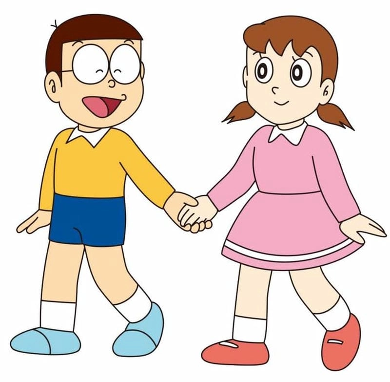 Chọn avatar đôi nobita và xuka siêu dễ thương cho cặp đôi