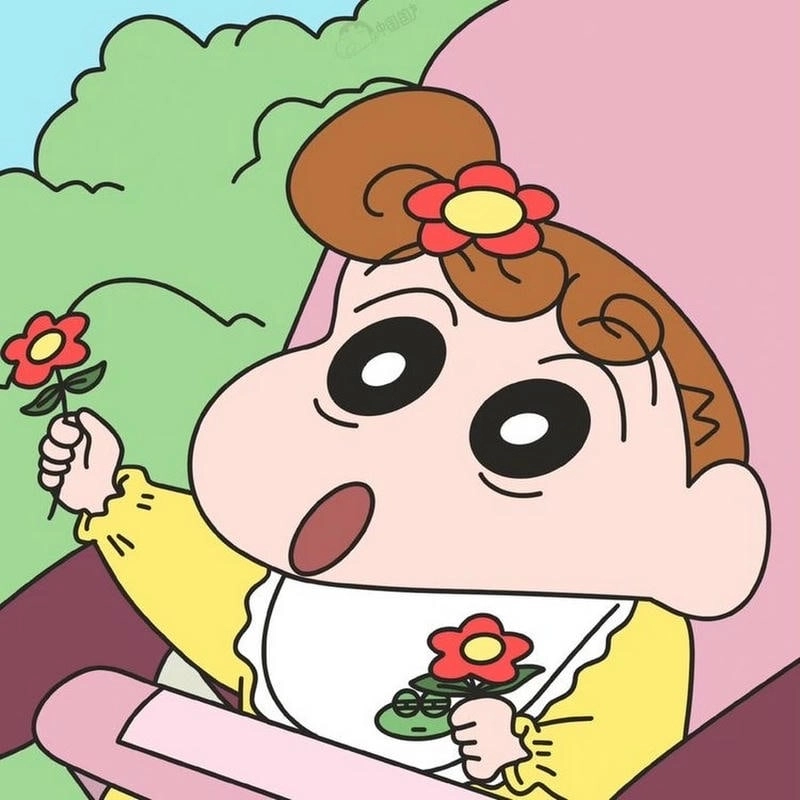 Sử dụng avatar shin cậu bé bút chì đôi để kết nối cùng bạn bè