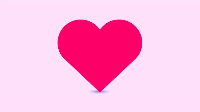 Thể hiện tình yêu với avatar trái tim hồng đáng yêu
