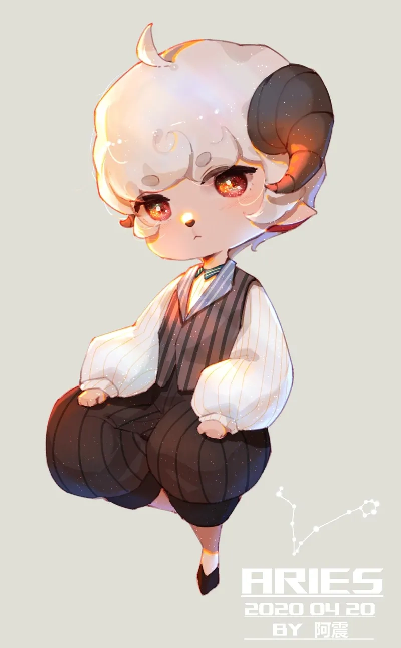 Bộ sưu tập ảnh chibi bạch dương độc quyền dành cho tín đồ hoàng đạo