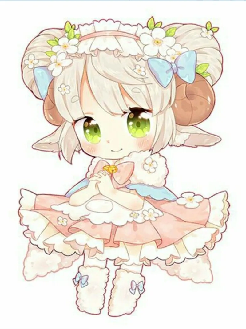 Ngắm trọn bộ hình chibi cung bạch dương phong cách độc đáo mới nhất