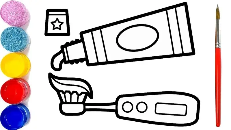 Tô đẹp bàn chải đánh răng hình chữ u giúp bé học chăm sóc răng