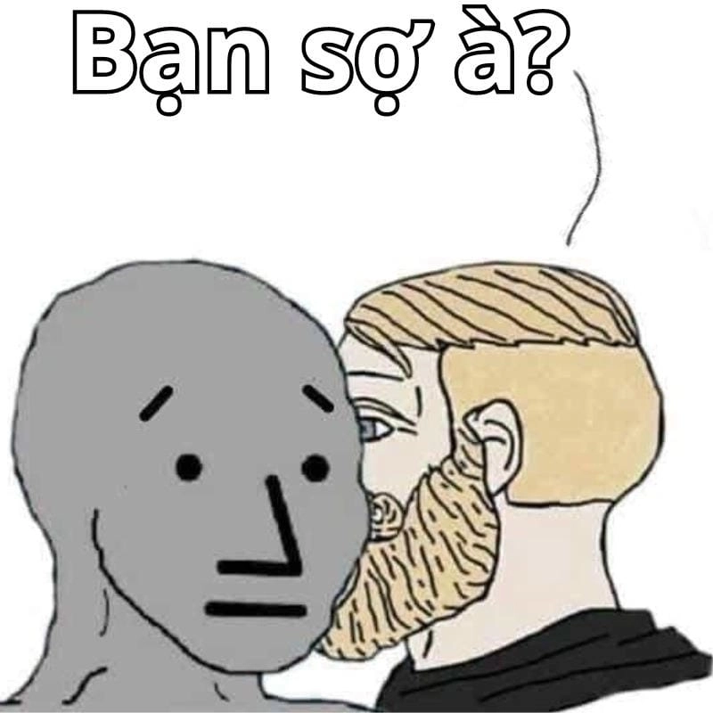 Cùng cười với những hình bạn sợ à meme chế