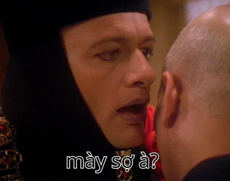 Gợi ý những bức bạn sợ à meme biểu cảm