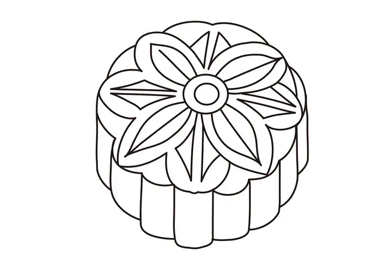 Tranh tô màu bánh trung thu cho bé giúp bé sáng tạo vui học