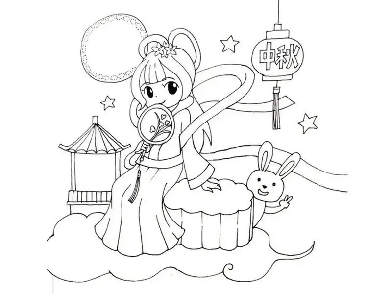 Tranh vẽ và tô màu bánh trung thu khơi gợi trí tưởng tượng bé