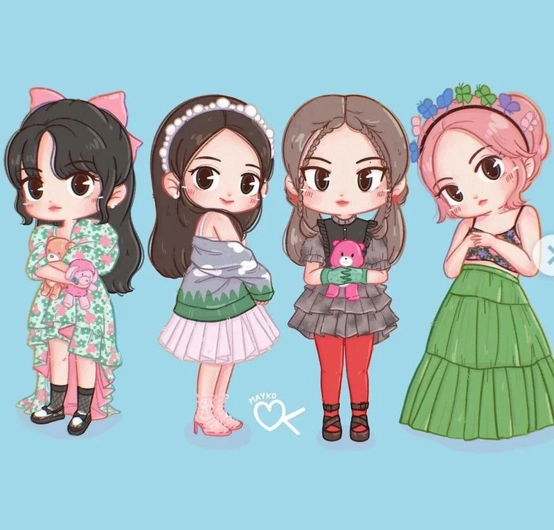 Bộ sưu tập black pink chibi cute dành cho fan BLINK