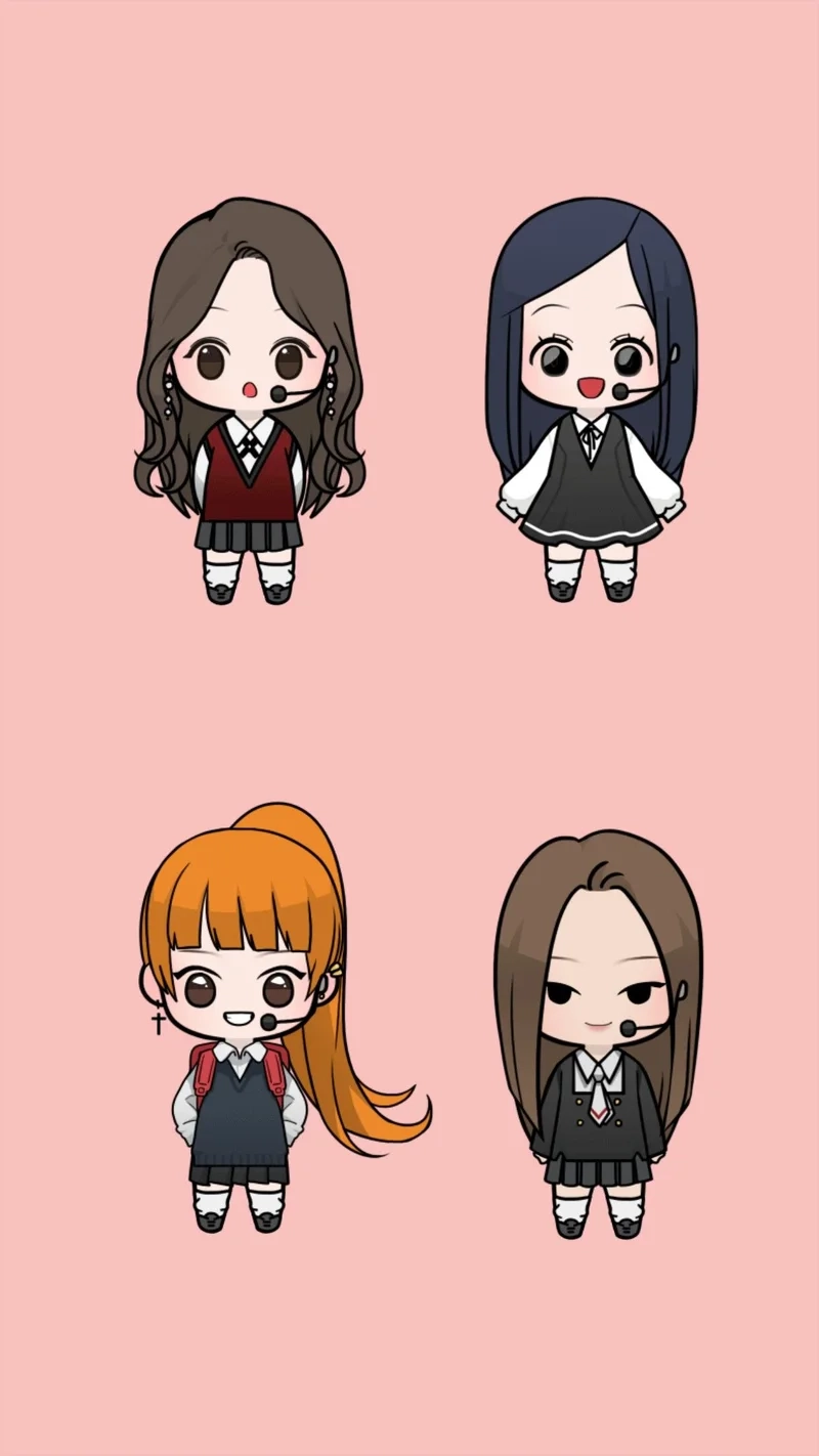 Sở hữu hình ảnh blackpink chibi cute đẹp lung linh
