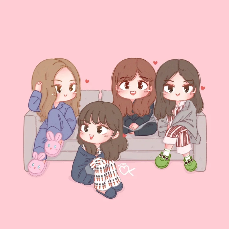 Tải ngay ảnh blackpink cute chibi cực xinh miễn phí