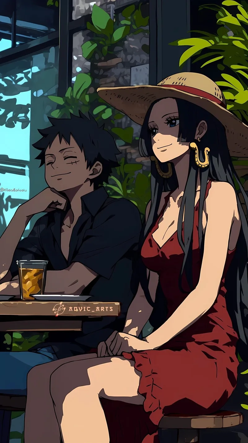 Hình ảnh lãng mạn giữa luffy và boa hancock gây sốt cộng đồng