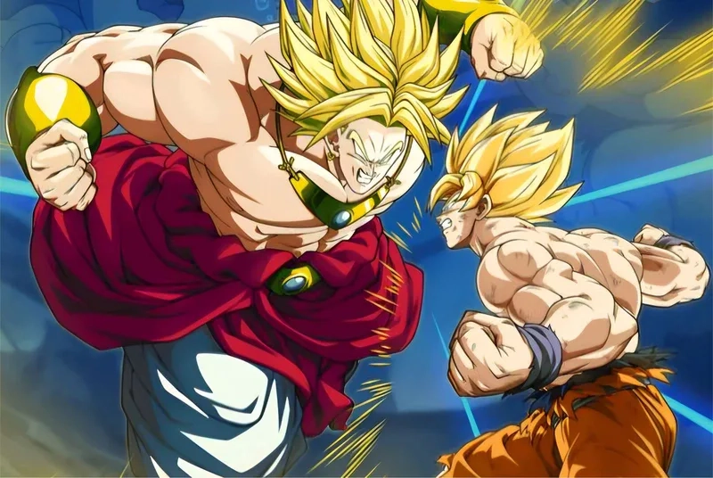Khi Goku và Broly đối đầu goku broly