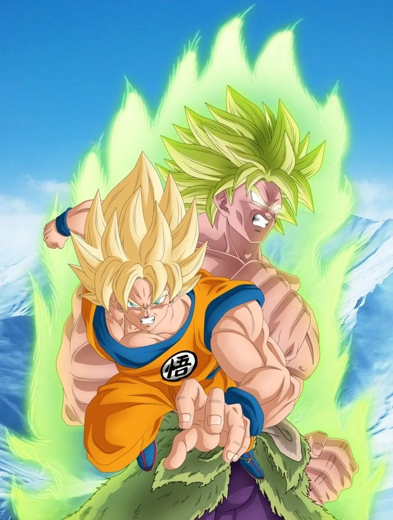 Kết hợp sức mạnh đỉnh cao goku x broly