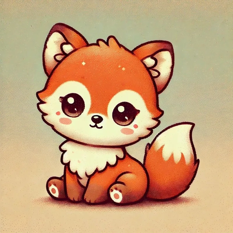 Bộ hình ảnh con cáo chibi siêu cute dành cho bạn trẻ yêu nghệ thuật
