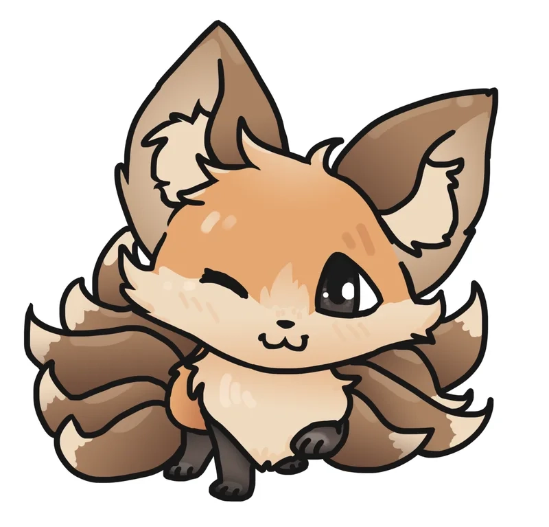 Tải ngay hình con cáo chibi để làm avatar cực xinh