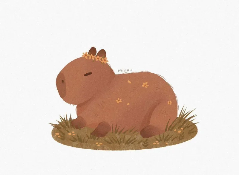 Ngắm ngay capybara cute chibi đáng yêu khó cưỡng