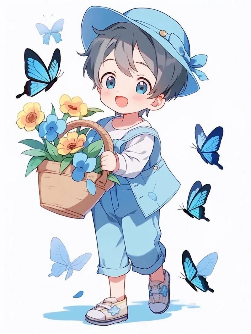 Hình vẽ chibi cho bé trai cực đẹp và dễ thương