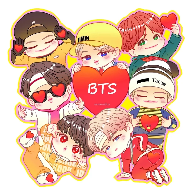 Ngắm bộ sưu tập bts chibi siêu đáng yêu dành cho fan ARMY