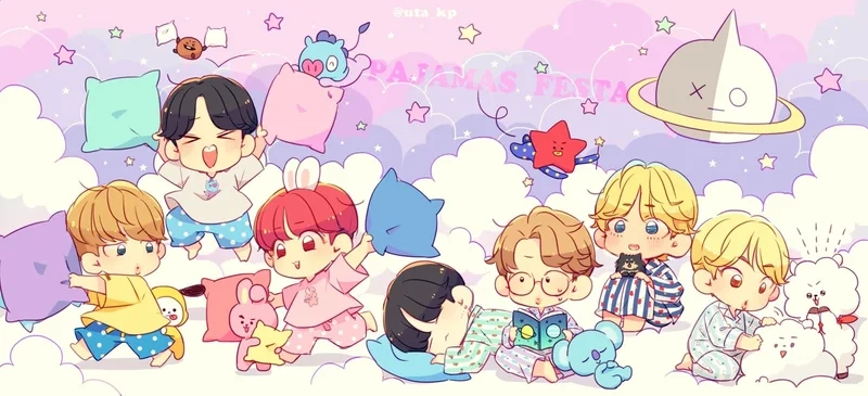 Bộ sưu tập bts chibi cute khiến fan ARMY phát cuồng