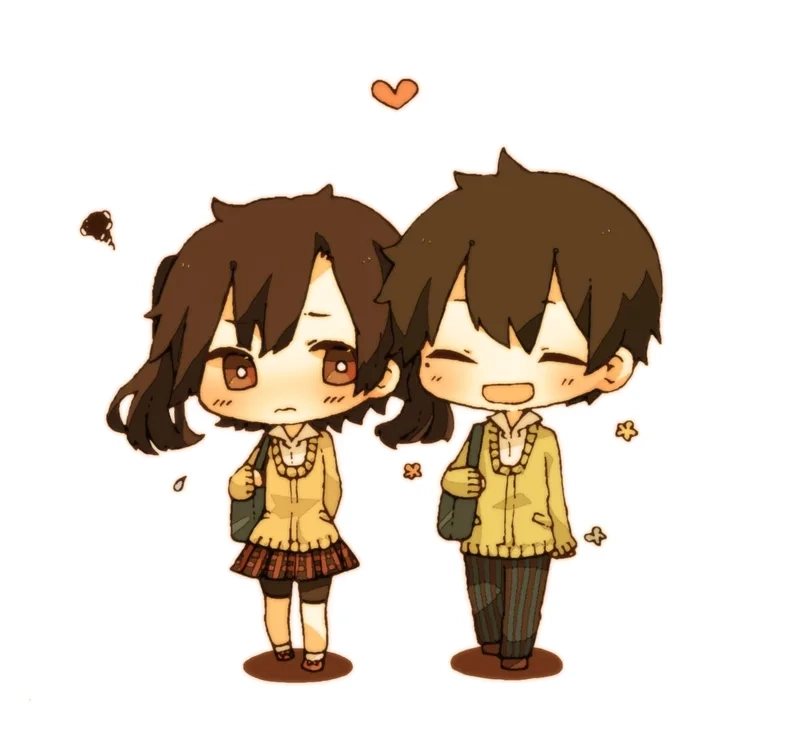Tải ngay ảnh anime chibi cặp đôi cute siêu hot dành cho bạn