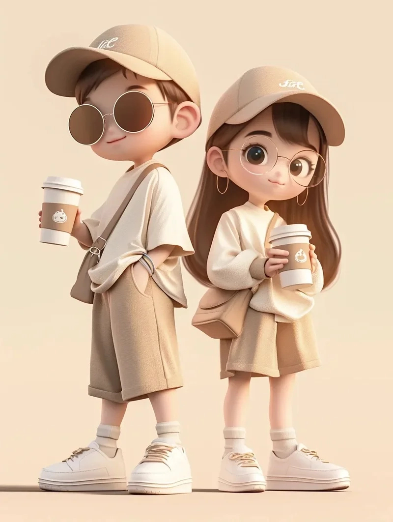 Bộ hình chibi cute cặp đôi cực dễ thương cho tín đồ anime