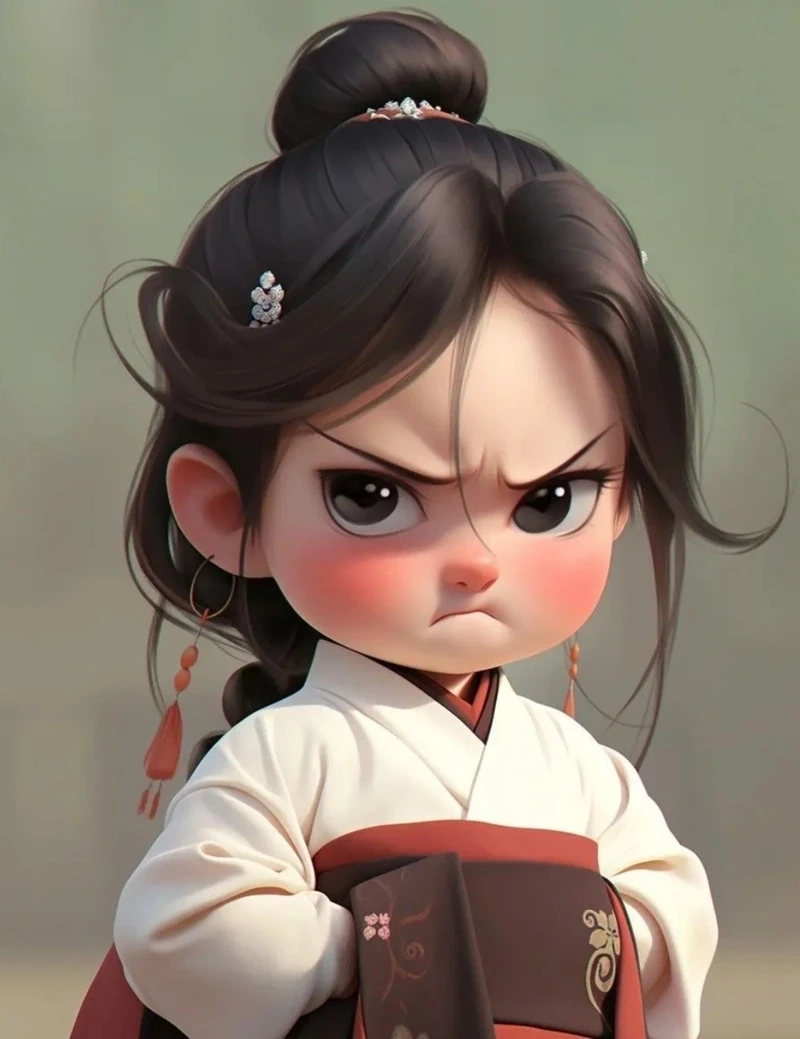 Bộ sưu tập ảnh chibi giận dỗi cực đáng yêu khiến ai cũng tan chảy