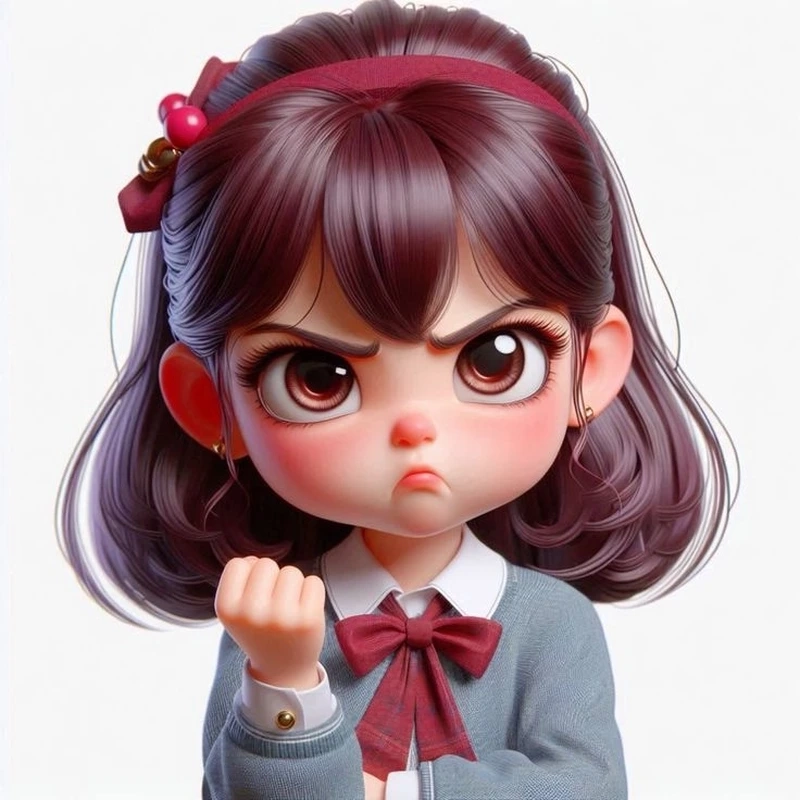 Cười nghiêng ngả với bộ tức giận chibi biểu cảm siêu lầy