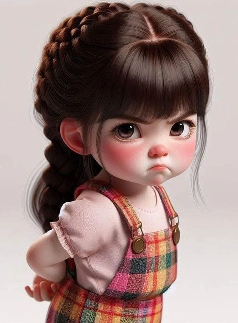 Ngộ nghĩnh hết mức với chibi hình ảnh tức giận cute siêu dễ thương