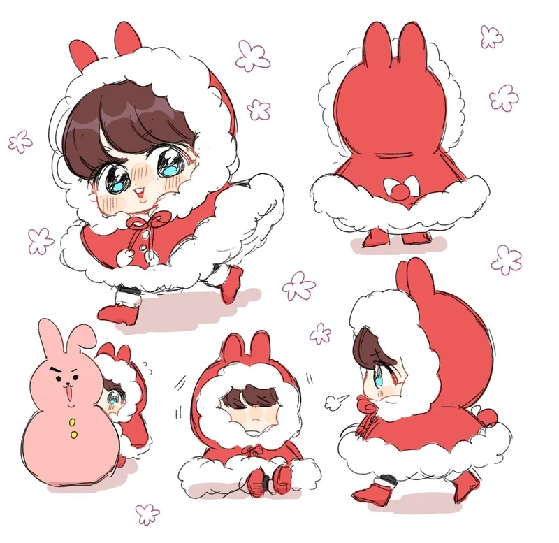 Tải ngay bộ sưu tập chibi anime hình ảnh giáng sinh cute cực hot