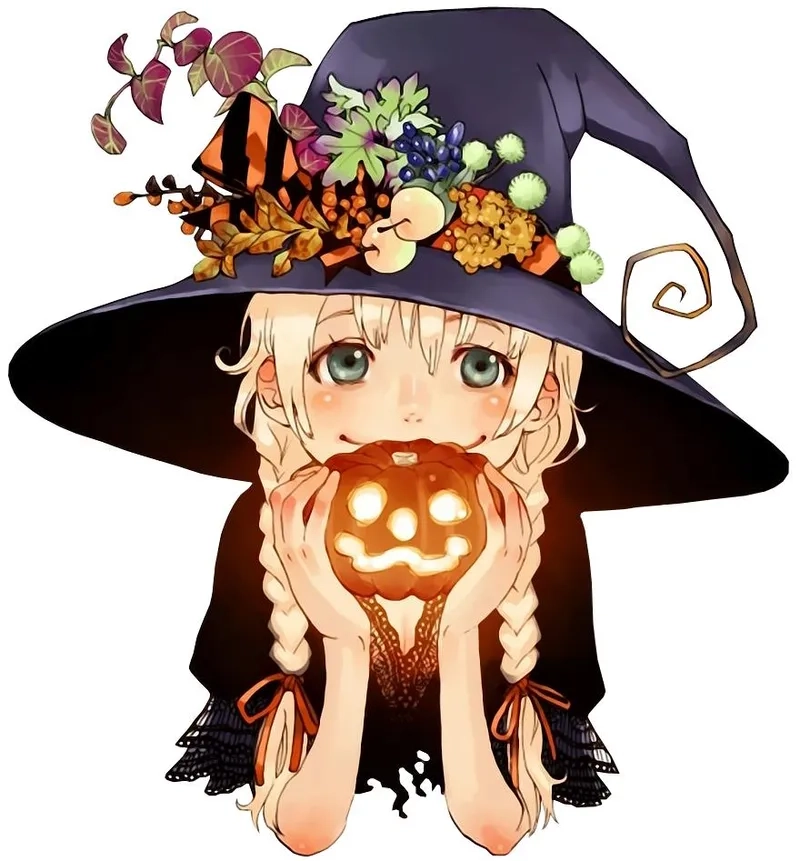 Cùng khám phá bộ hình chibi halloween đẹp lung linh và độc lạ