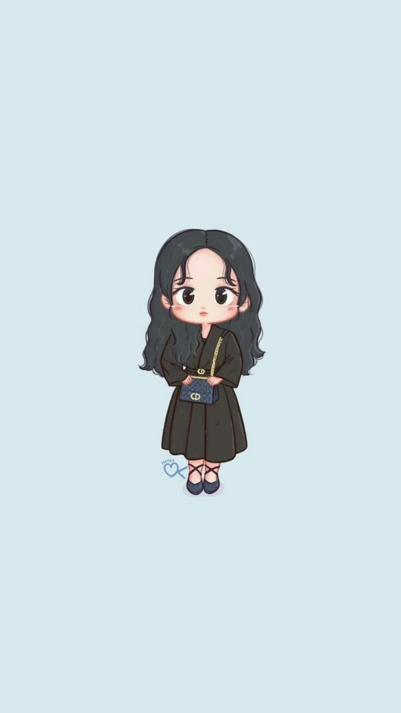 Làm mới giao diện với hình nền jisoo chibi chất lượng cao