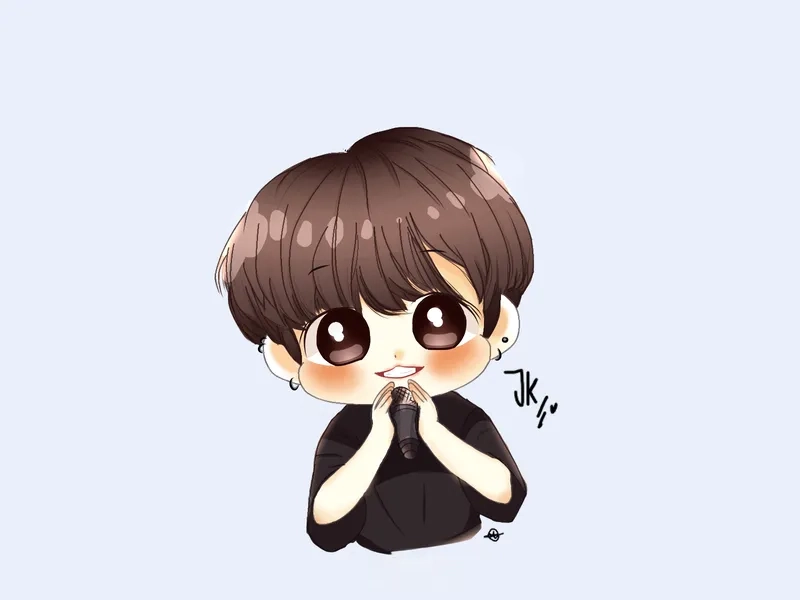 Ngập tràn dễ thương cùng jungkook chibi đáng yêu nhất