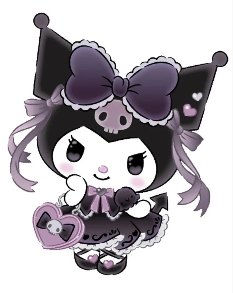 Bộ sưu tập hình kuromi chibi cute cho fan Kuromi
