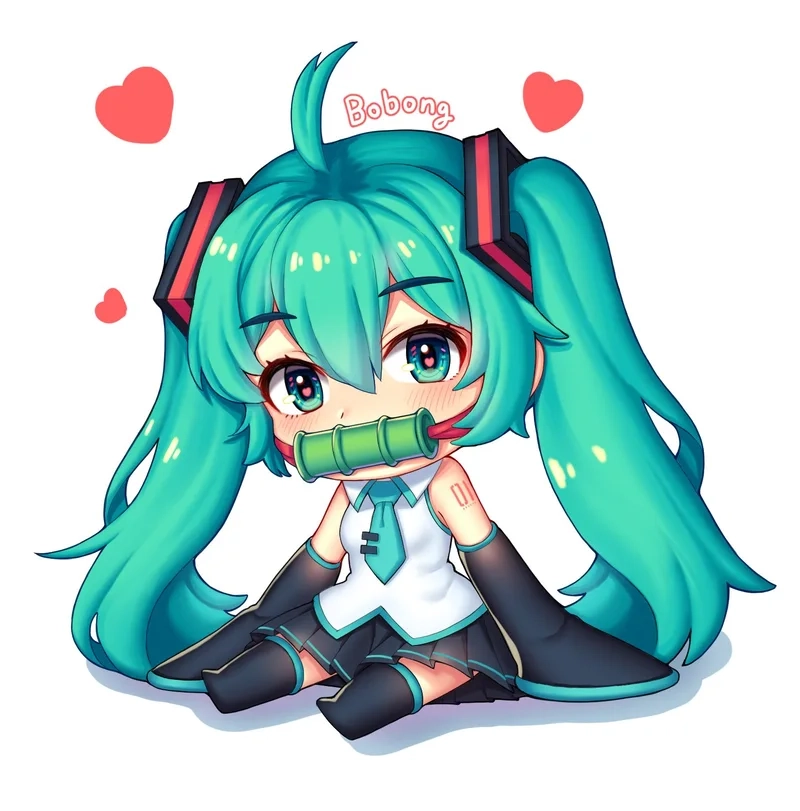 Bộ sưu tập ảnh chibi miku hatsune dễ thương đáng yêu