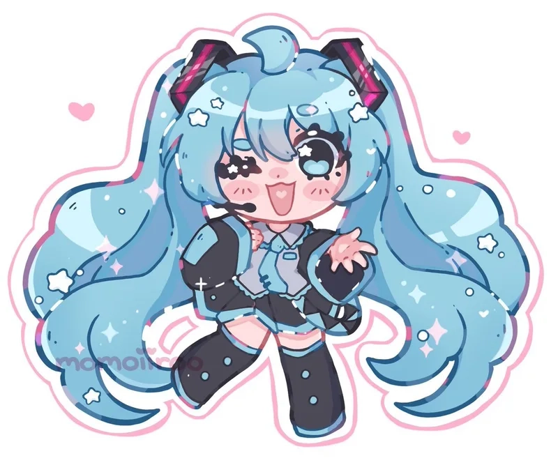 Tải miễn phí ảnh miku chibi png trong suốt cực tiện