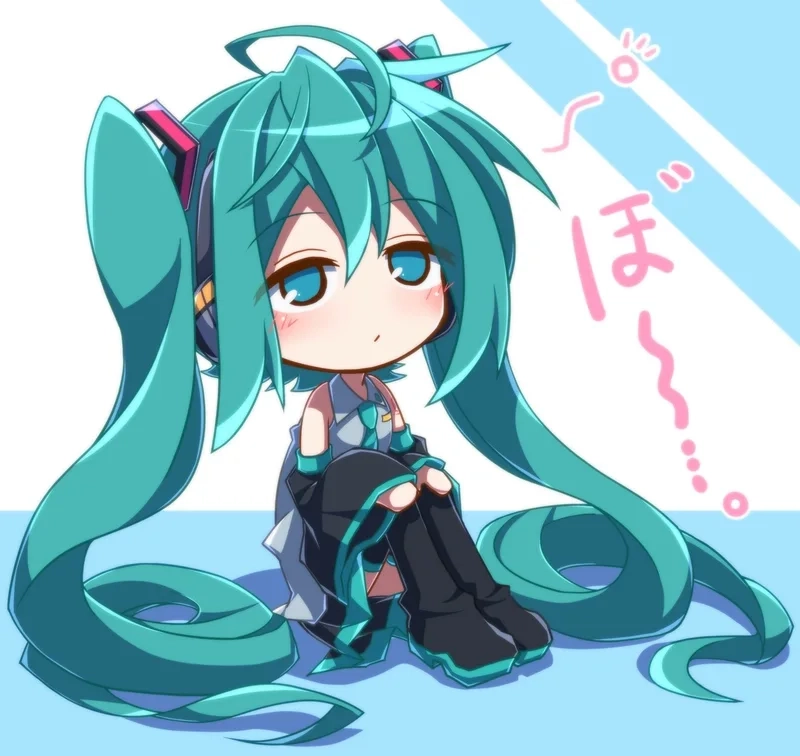 Hình siêu dễ thương miku chibi dành cho tín đồ anime