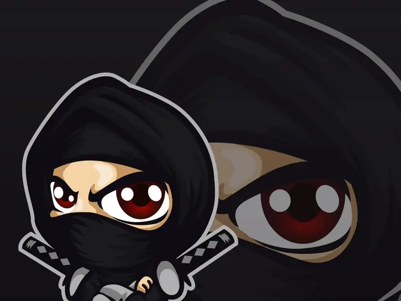 Bộ sưu tập chibi ninja vector độc quyền cho fan nghệ thuật hoạt hình Nhật Bản
