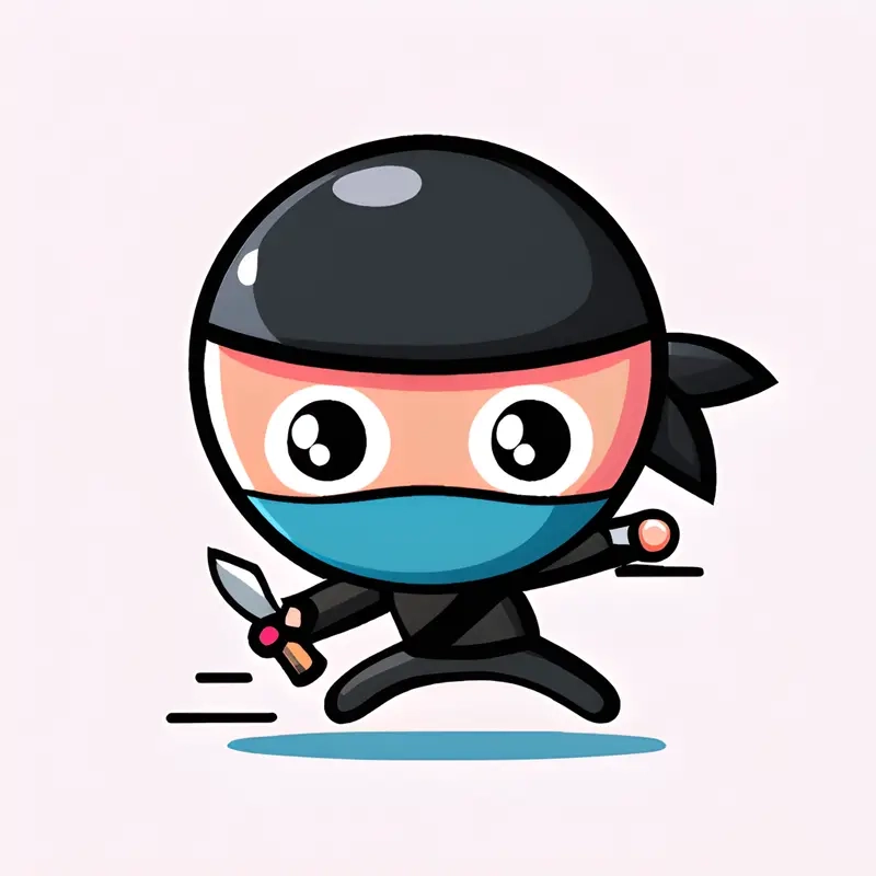 Tận hưởng thế giới nghệ thuật đầy màu sắc với chibi ninja illustration cực chất
