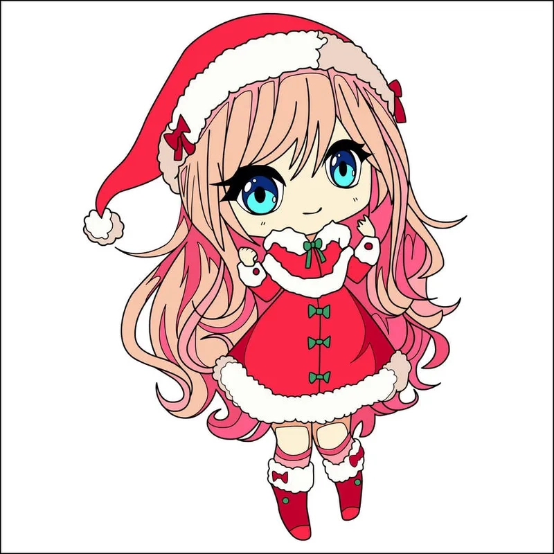 Đừng bỏ lỡ ảnh noel chibi siêu cute cho trang cá nhân của bạn