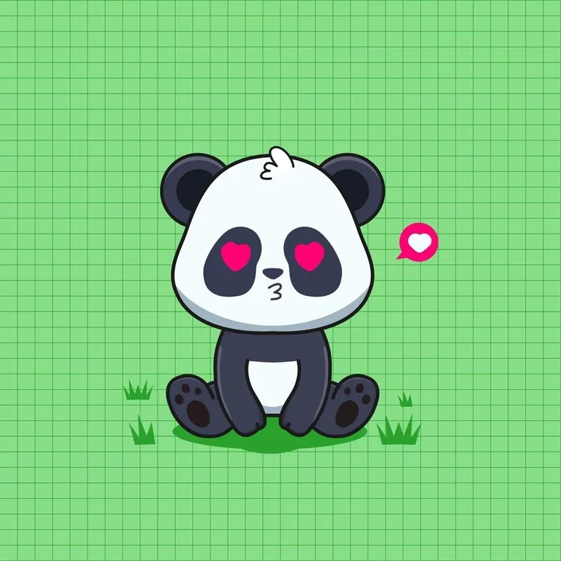 Bộ ảnh gấu panda chibi siêu dễ thương cho fan hoạt hình chibi