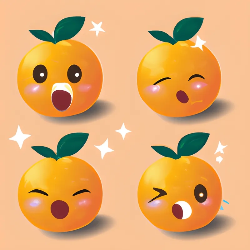 Cùng khám phá quả cam chibi tươi tắn và tràn đầy sức sống
