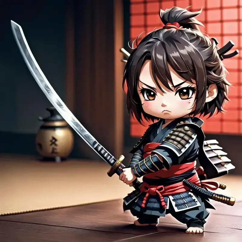 Cặp đôi huyền thoại chibi ninja samurai chinh phục người hâm mộ