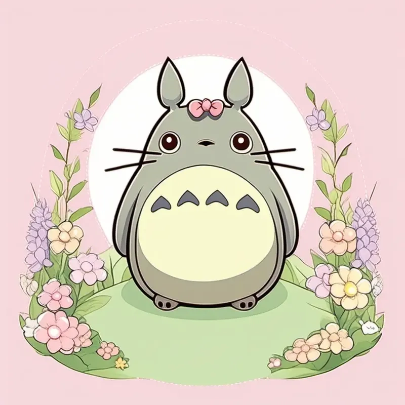 Tải ngay ảnh trong suốt chibi totoro png siêu nét