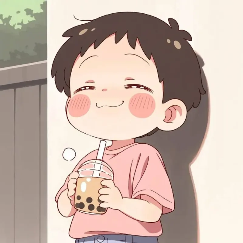 Bộ sưu tập cô gái uống trà sữa chibi khiến fan chibi phát cuồng