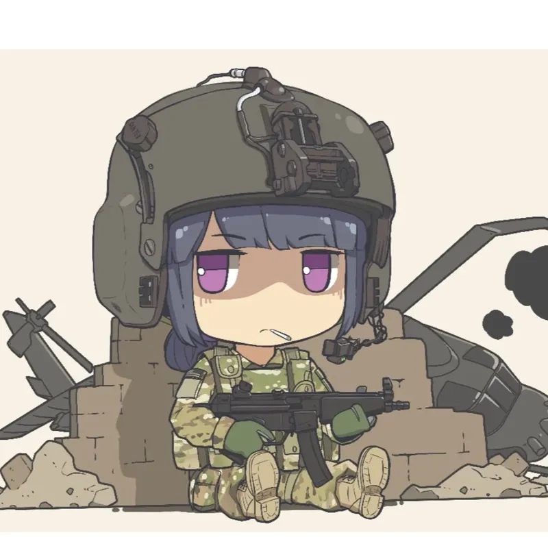 Bộ ảnh lính bộ đội chibi dễ thương được chia sẻ nhiều nhất