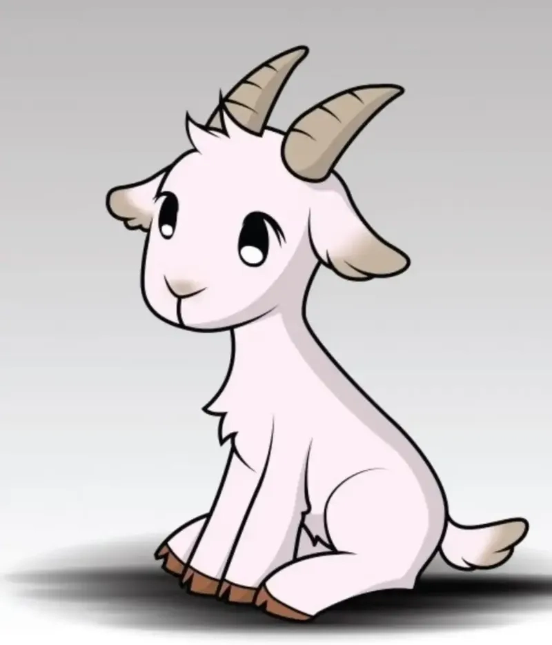 Ý tưởng hình vẽ con dê chibi đẹp lạ đầy sáng tạo cho bạn