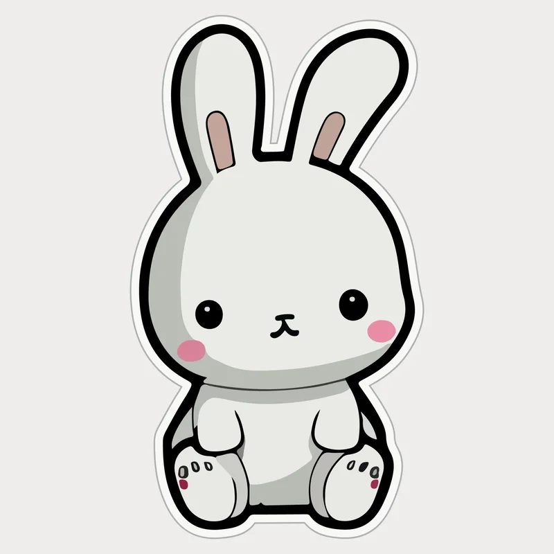 Hình nền hình con thỏ chibi cute cực độc lạ